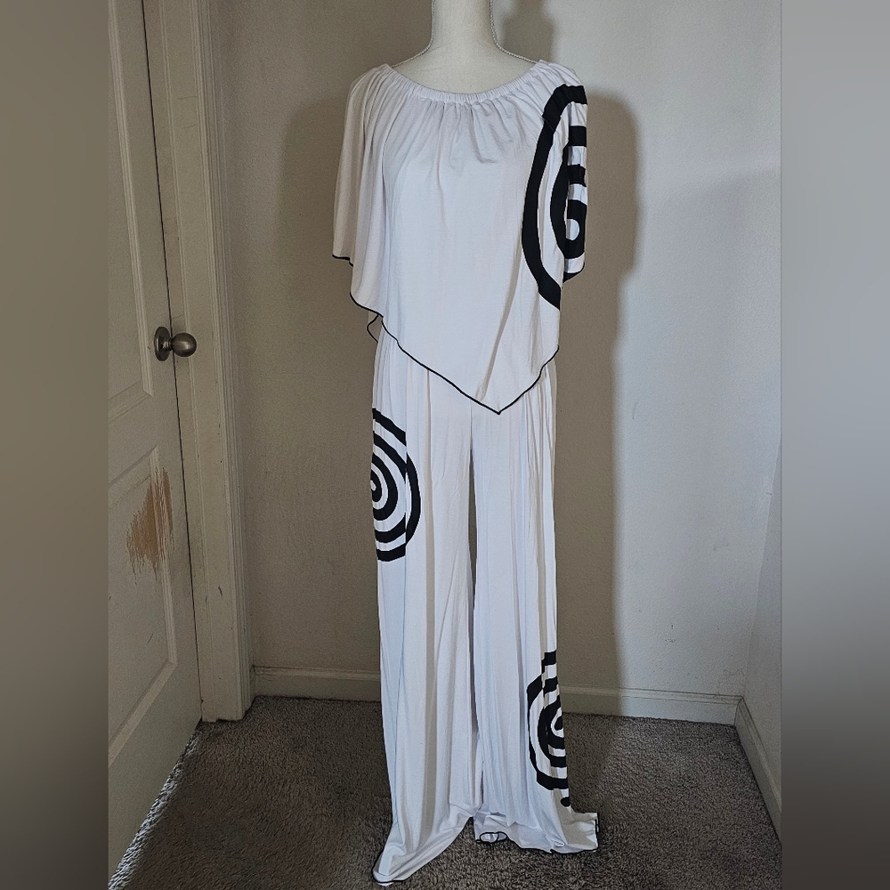 Stylish Black and White Jumpsuit